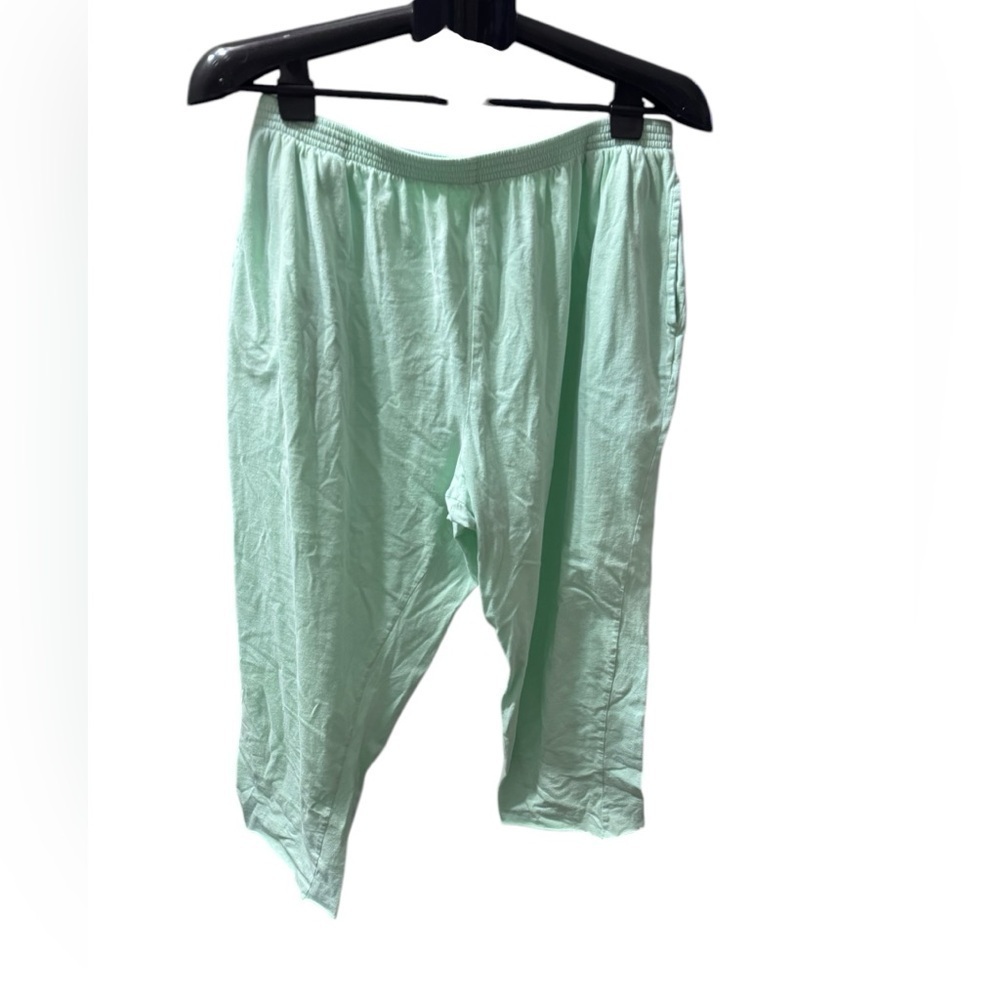 VERMONT COUNTRY STORE PAJAMA SET IN SOFT GREEN KNIT p23 - Picture 3 of 7